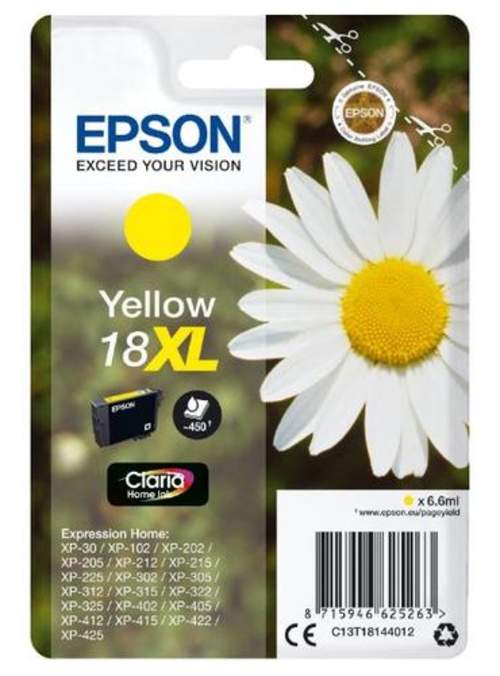 Original Epson C13T18144012 / 18XL Tinte gelb