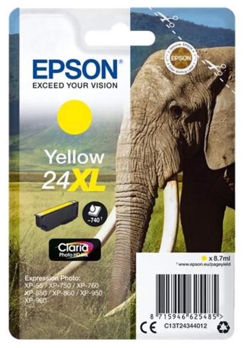 Original Epson C13T24344012 / 24XL Tinte gelb