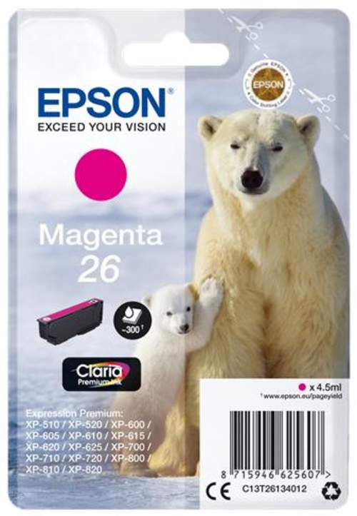 Original Epson C13T26134012 / 26 Tinte magenta