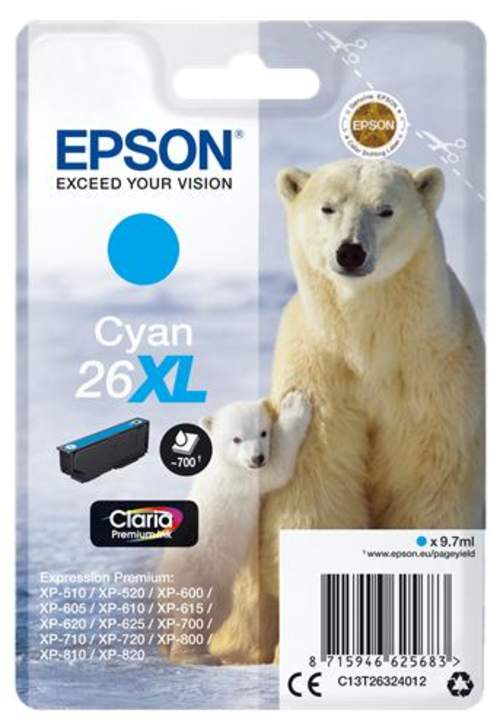 Original Epson C13T26324012 / 26XL Tinte cyan