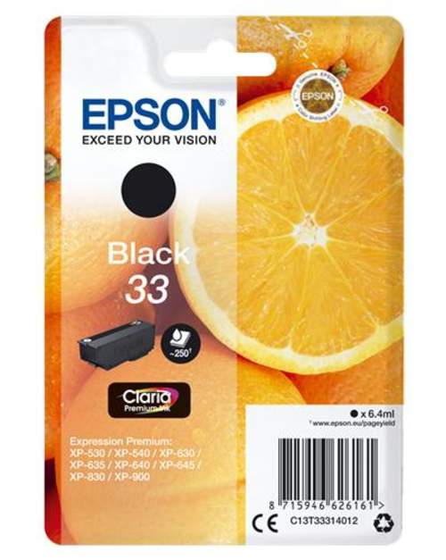 Original Epson C13T33314012 / 33 Tinte schwarz