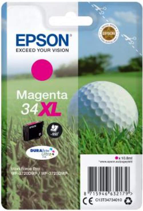 Original Epson C13T34734010 / 34XL Tinte magenta
