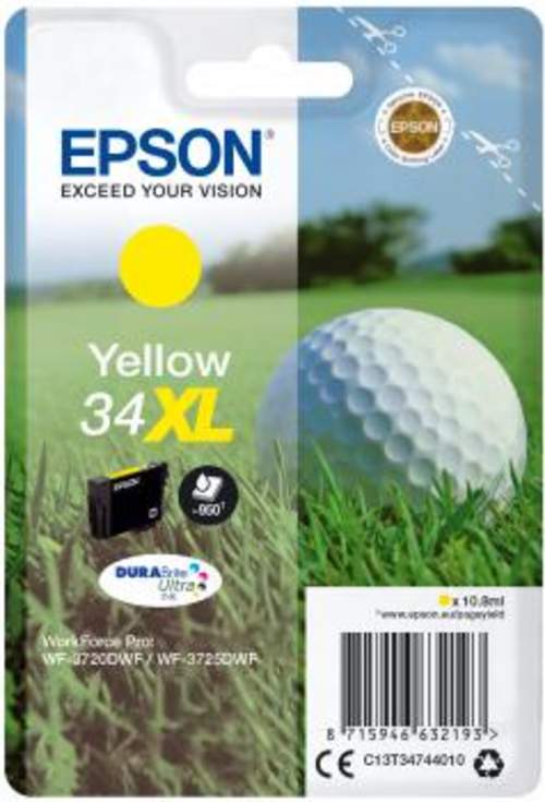 Original Epson C13T34744010 / 34XL Tinte gelb