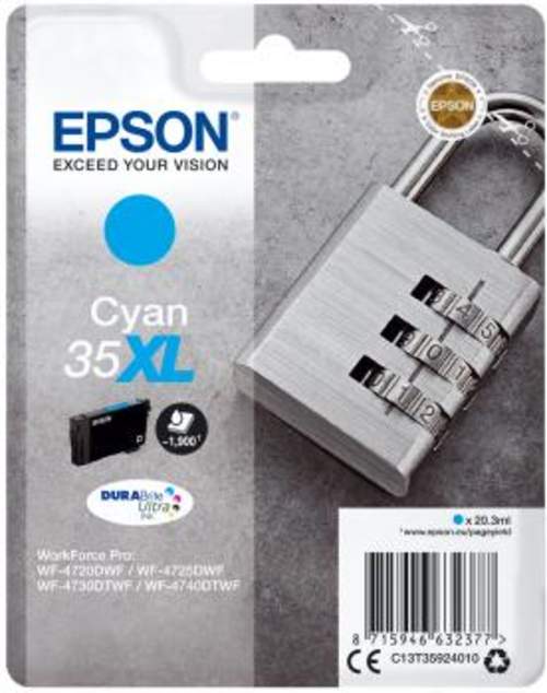 Original Epson C13T35924010 / 35XL Tinte cyan