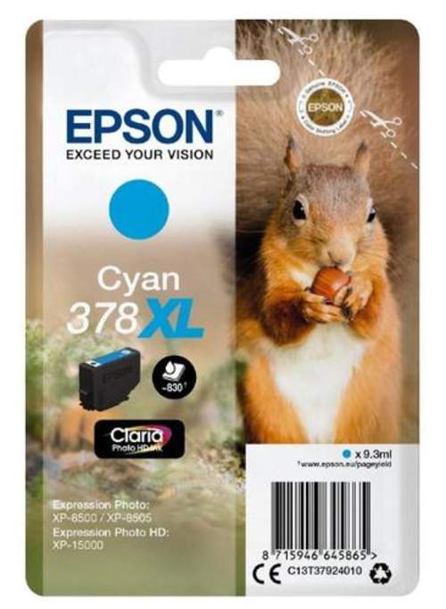 Original Epson C13T37924010 / 378XL Tinte Cyan