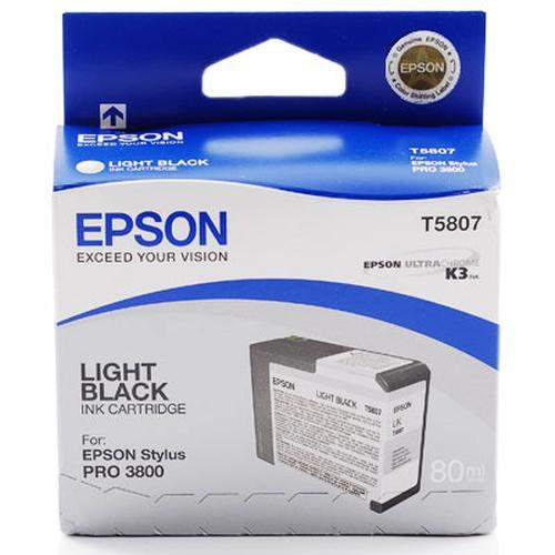 Original Epson C13T580700 / T5807 Tinte schwarz hell