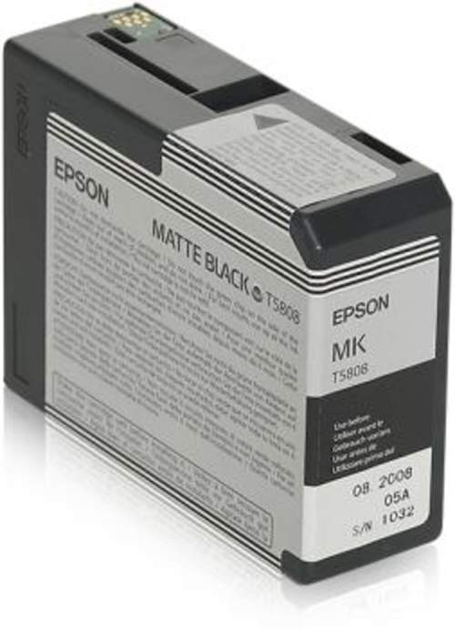 Original Epson C13T580800 / T5808 Tinte schwarz matt