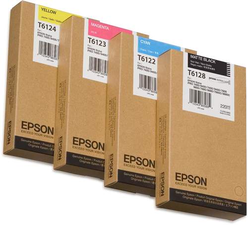 Original Epson C13T61280N / T6128 Tinte schwarz matt
