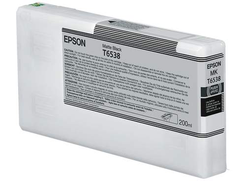 Original Epson C13T65380N / T6538 Tinte schwarz matt
