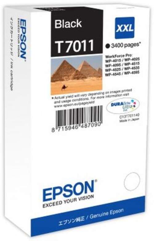 Original Epson C13T70114010 / T7011 Tinte schwarz
