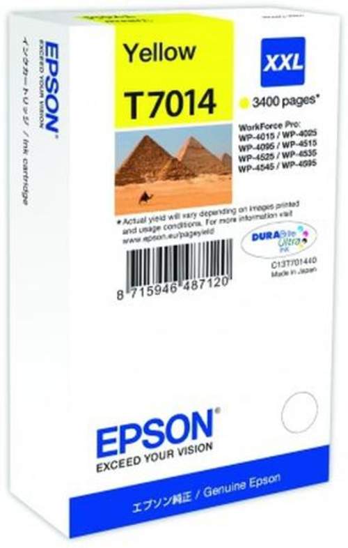 Original Epson C13T70144010 / T7014 Tinte gelb