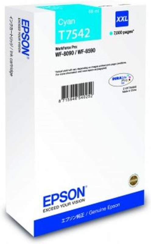 Original Epson C13T754240 / T7542 Tinte cyan