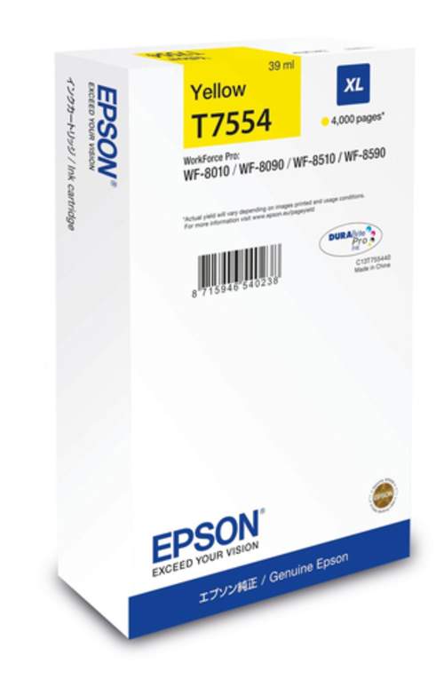 Original Epson C13T75544N / T7554 Tinte gelb