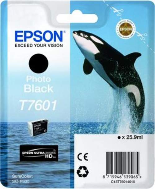 Original Epson C13T76014010 / T7601 Tinte schwarz foto