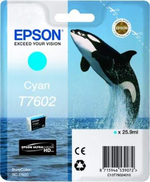 Original Epson C13T76024010 / T7602 Tinte cyan