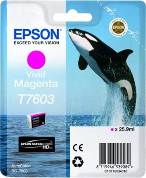 Original Epson C13T76034010 / T7603 Tinte magenta