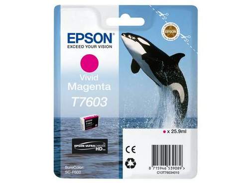 Original Epson C13T76034N10 / T7603 Tinte magenta