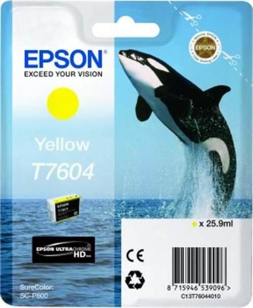 Original Epson C13T76044010 / T7604 Tinte gelb