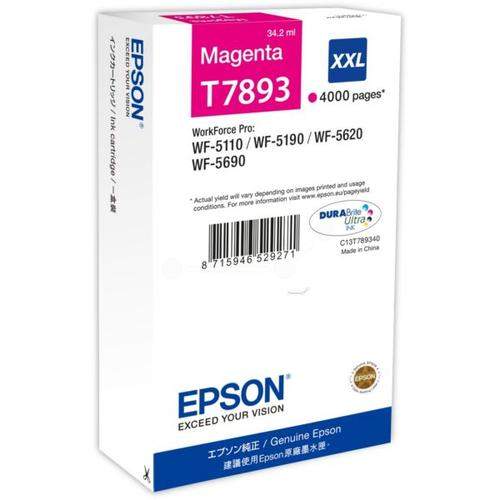 Original Epson C13T789340 / T7893 Tinte magenta