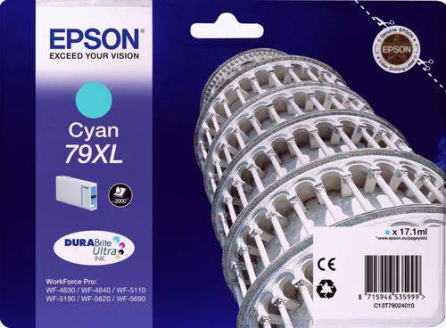 Original Epson C13T79024010 / 79XL Tinte cyan