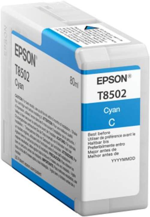 Original Epson C13T850200 / T8502 Tinte cyan