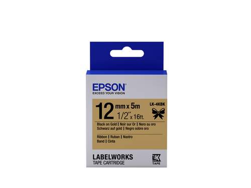 Epson LK-4KBK Schwarz auf gold