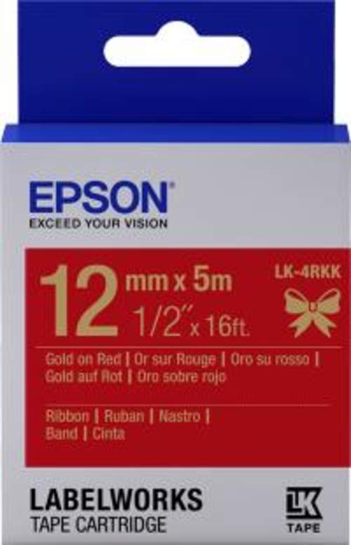 Original Epson C53S654033 / LK-4RKK Toner Gold, Rot