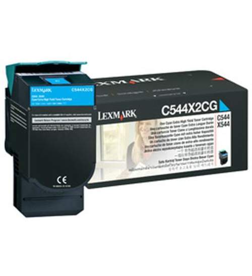 Original Lexmark C544X2CG Toner schwarz, cyan