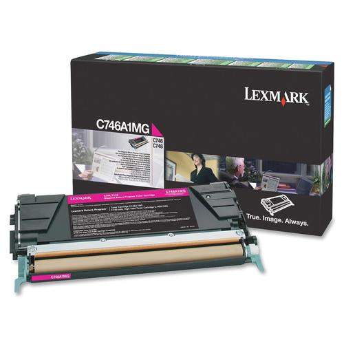 Original Lexmark C746A1MG Rückgabe-Toner magenta