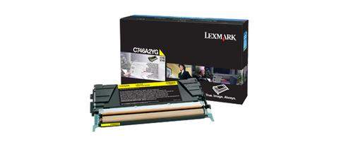 Original Lexmark C746A2YG Toner gelb
