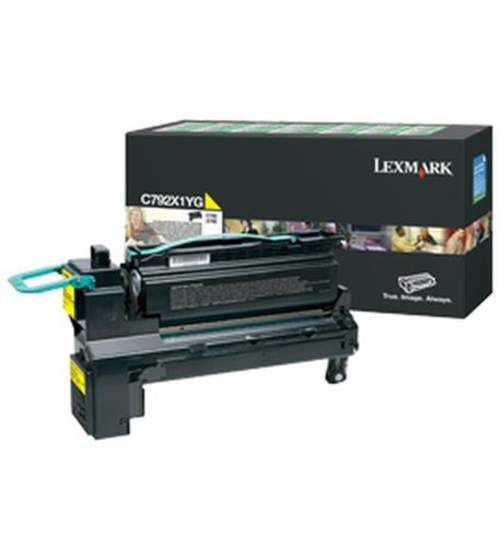 Original Lexmark C792X1YG Rückgabe-Toner gelb