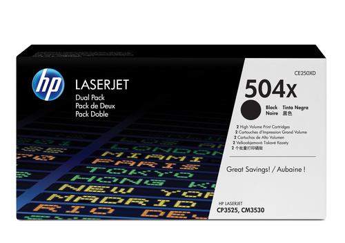 Original HP CE250XD / 504X Toner schwarz