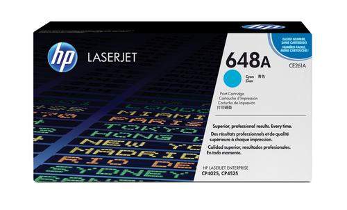 Original HP CE261A / 648A Toner cyan