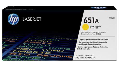 Original HP CE342A / 651A Toner gelb