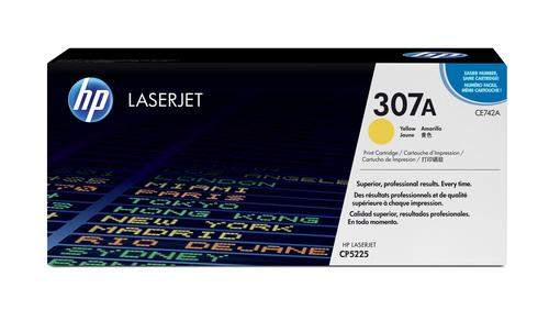 Original HP CE742A / 307A Toner gelb