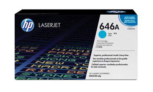 Original HP CF031A / 646A Toner cyan