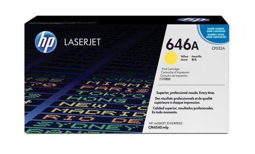 Original HP CF032A / 646A Toner gelb