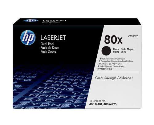 Original HP CF280XD / 80X Toner schwarz