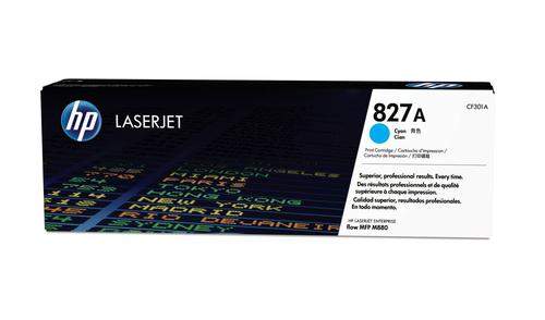 Original HP CF301A / 827A Toner cyan