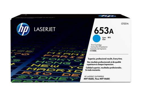 Original HP CF321A / 653A Toner cyan