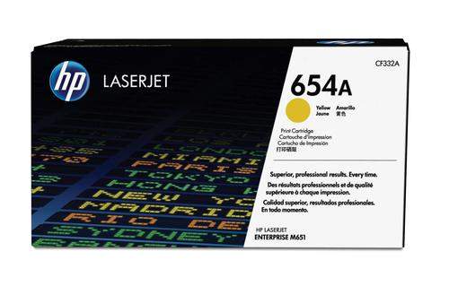 Original HP CF332A / 654A Toner gelb