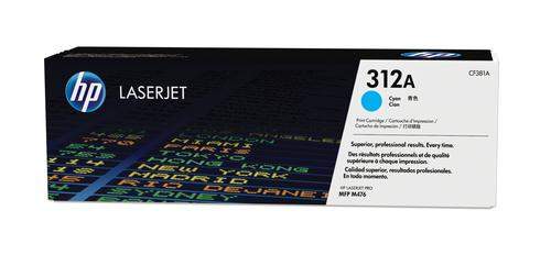 Original HP CF381A / 312A Toner cyan