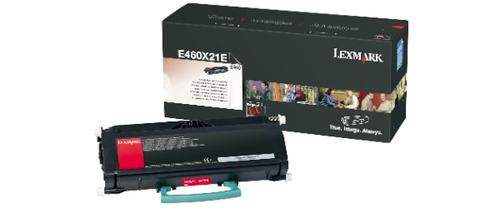 Original Lexmark E460X21E Toner schwarz