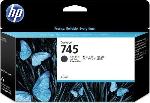 Original HP F9J99A / 745 Tinte schwarz matt