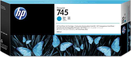 Original HP F9K03A / 745 Tinte cyan