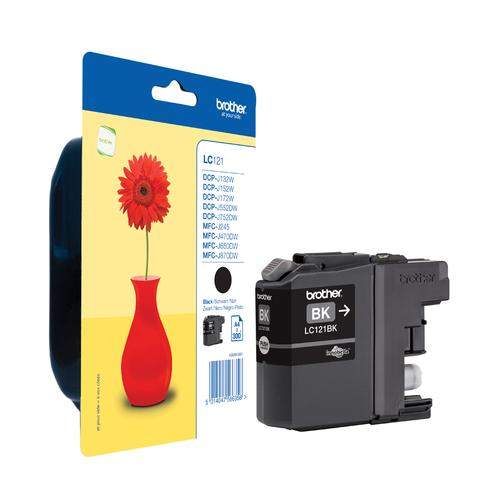Original Brother LC-121BK Tinte schwarz