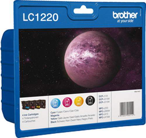Original Brother LC-1220VALBP Tinte schwarz, cyan, magenta, gelb