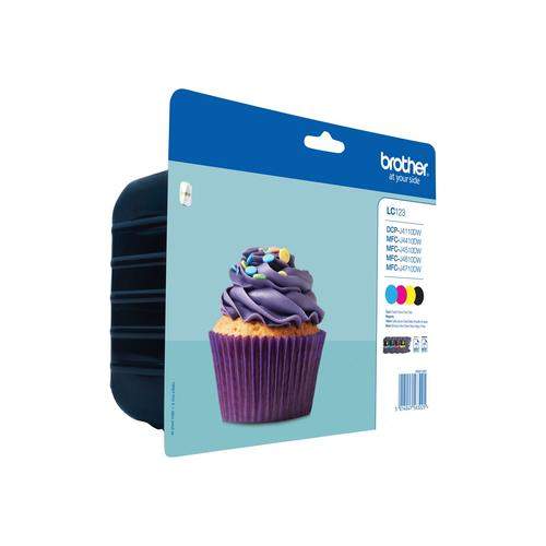 Original Brother LC-123VALBP Tinte schwarz, cyan, magenta, gelb