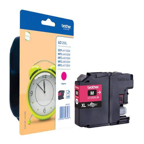 Original Brother LC-125XLM Tinte magenta