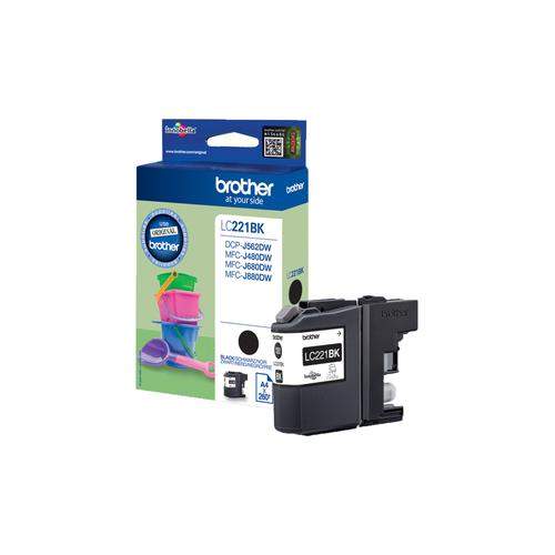 Original Brother LC-221BK Tinte schwarz